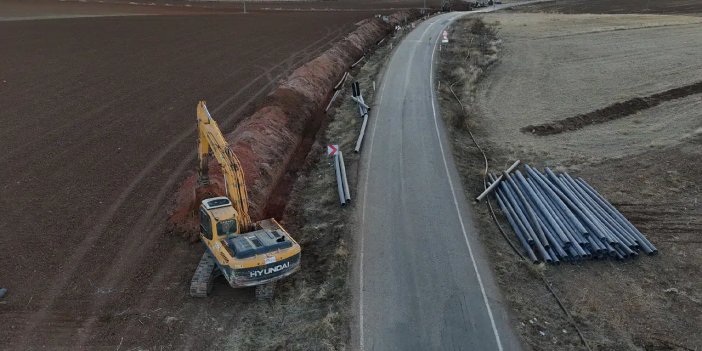 Konya Büyükşehir 14 kilometrelik hattı yeniliyor!