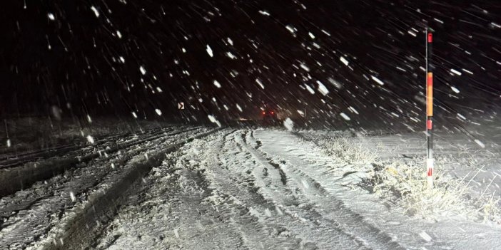 Konya'nın yüksek kesimlerine kar geldi