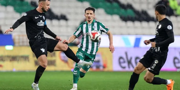 Konyaspor evinde 2 puan kaybetti