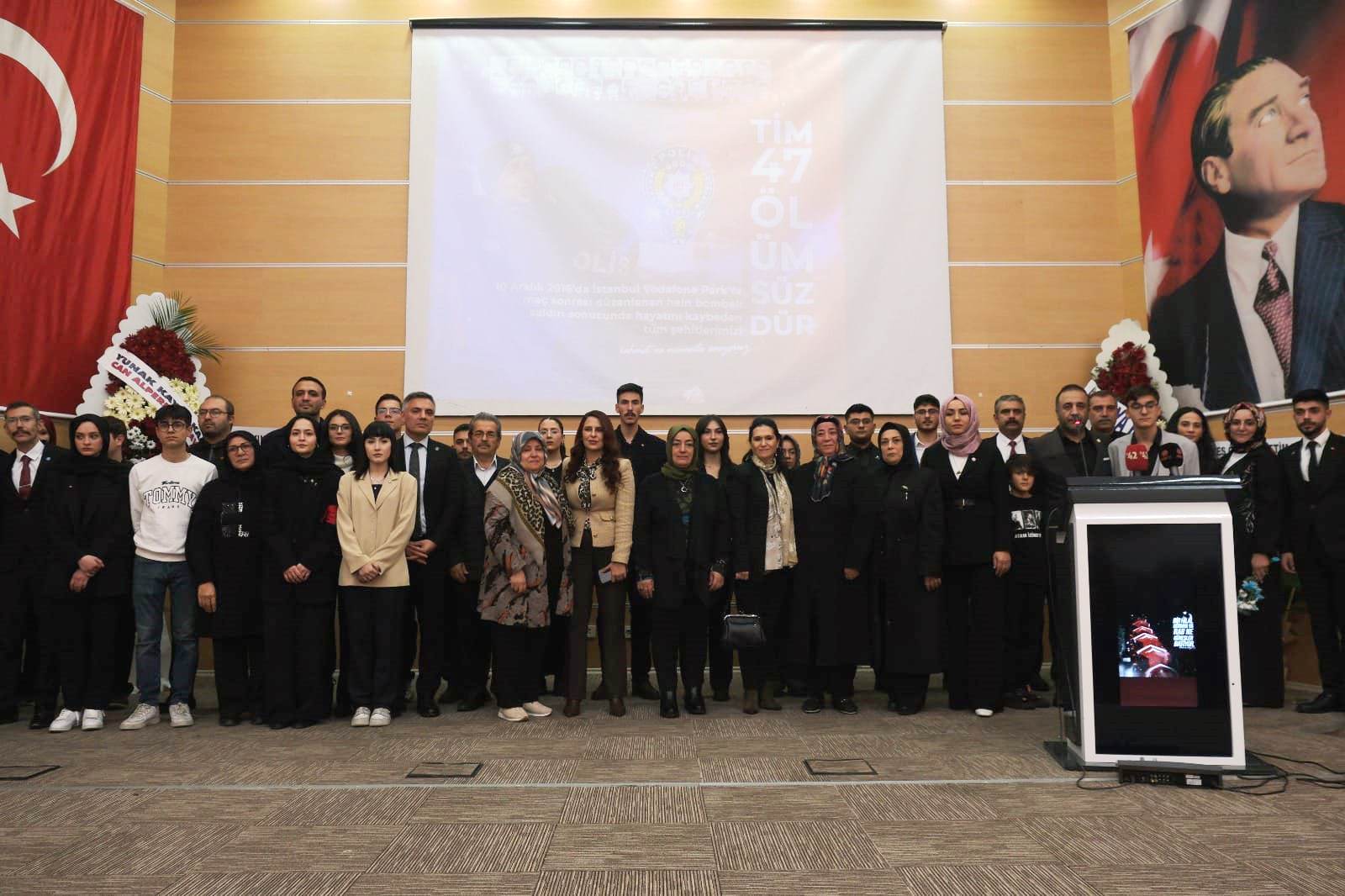 Arena Stadyumunda Şehit olan Polis Memurları Konya’da dualarla anıldı
