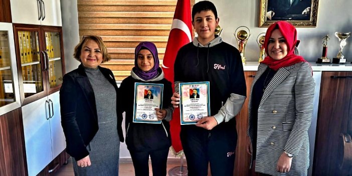 Okulunun gururları oldular