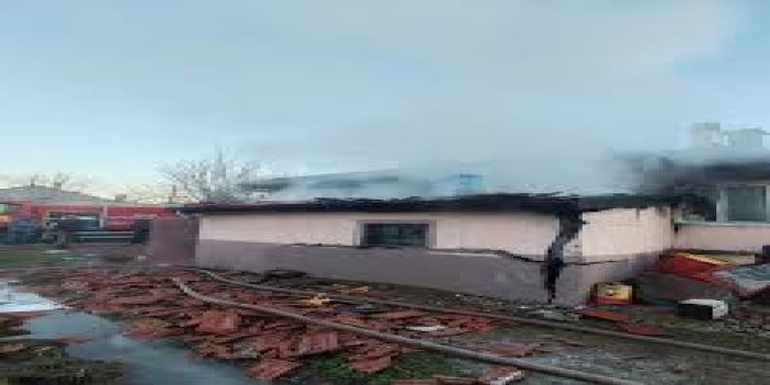 Konya'da müstakil evin garajında yangın çıktı