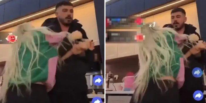 Tik Tok'ta karı koca bıçakla kavga etti! Biri bu rezalete dur desin: Yayını izleyenler Bakan Yerlikaya'yı etiketledi