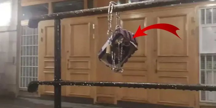 Camide alçak provokasyon! Korkuluklara Kur'an-ı Kerim zincirlediler