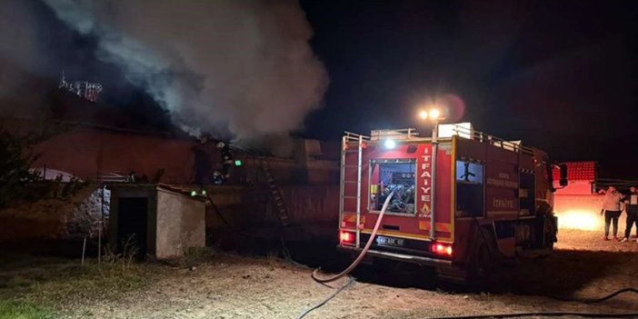 Konya'da evde çıkan yangın itfaiye ekiplerince söndürüldü