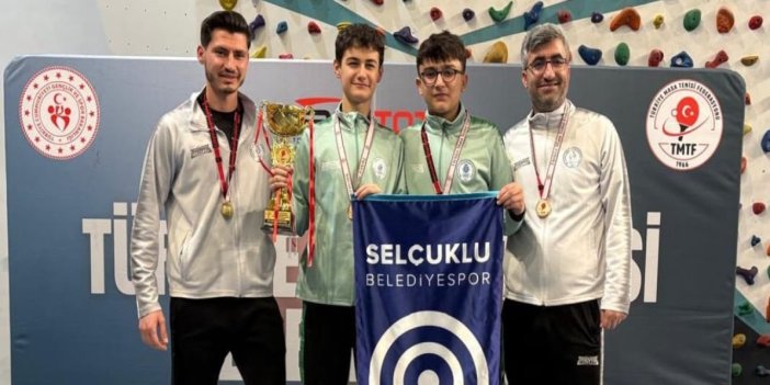 Selçuklu'da masa tenisi başarısı sürüyor