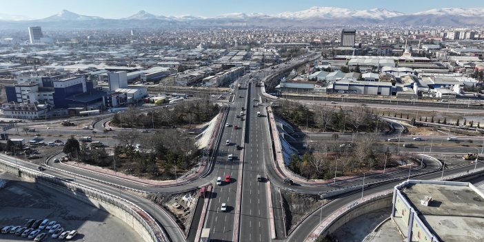 Konya'da trafiği rahatlatan kavşak hizmet vermeye başladı