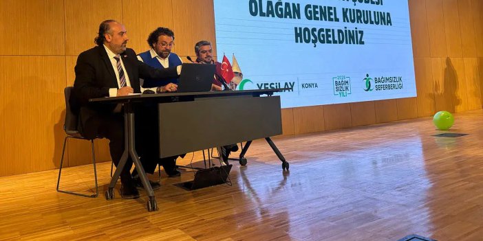 Yeşilay Konya Şubesi'nin olağan genel kurul toplantısı yapıldı
