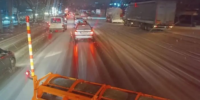 Konya'da kar yağışı sonrası ekipler teyakkuzda