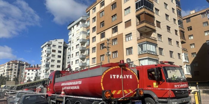 Konya'da 9 katlı apartmanda yangın! Çatı katında korku dolu anlar