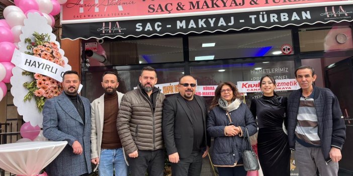 Huriye Akdemir saç tasarım salonu açıldı