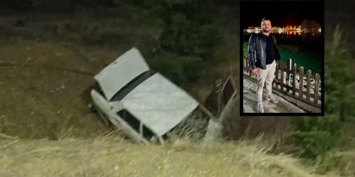 Konya'da şarampole devrilen otomobilin sürücüsü öldü