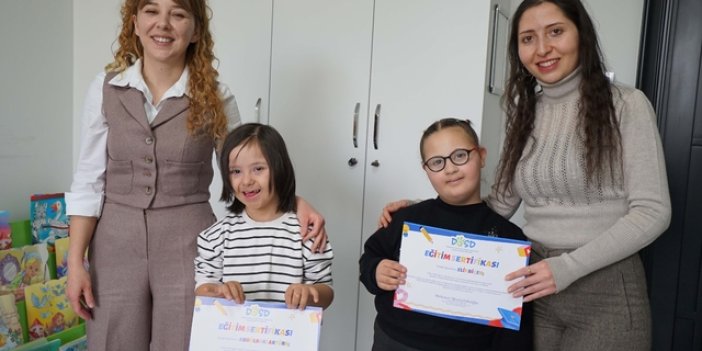 DOSD Meram'da öğrenciler başarı belgelerini aldı