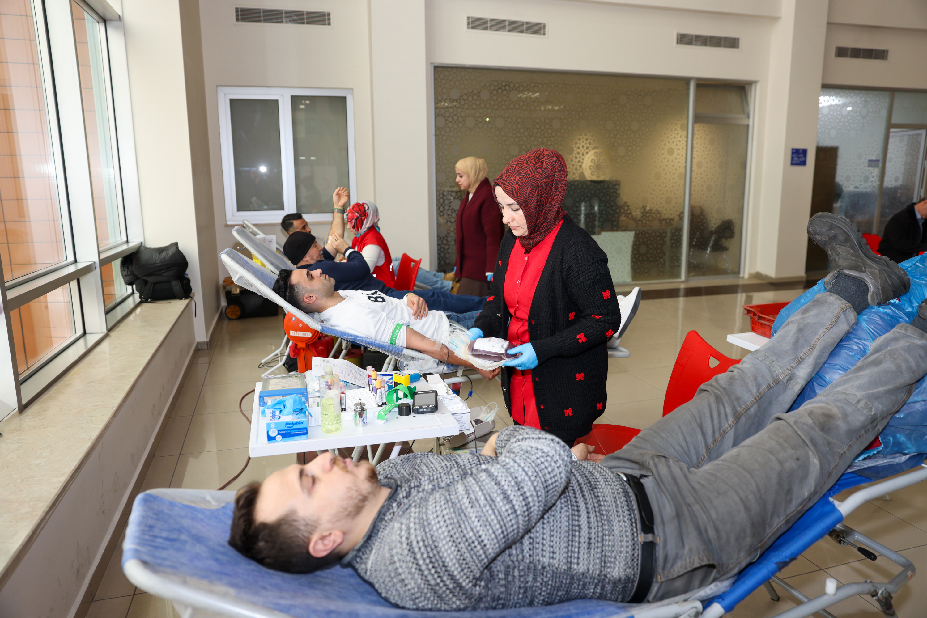 Selçuklu'da kan bağışı kampanyasına destek