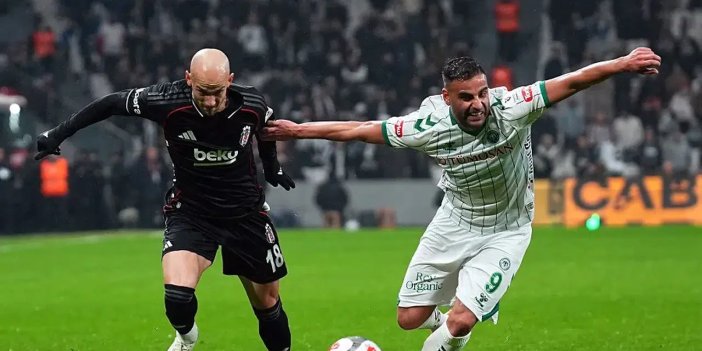 Konyaspor Beşiktaş'a 2-1 mağlup oldu