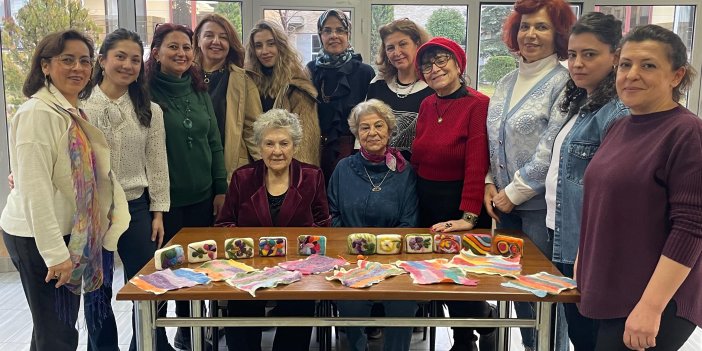 Yardımseverlere keçe eğitimi