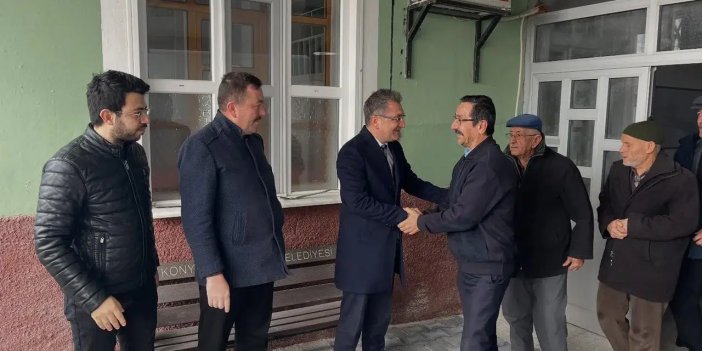 Konyalı Başkan Hüdaverdi Camii’nde vatandaşlarla buluştu