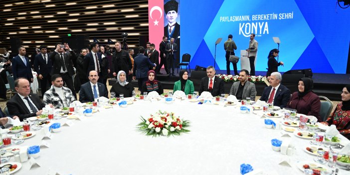 İçişleri Bakanı Çiftçi Konya’da “Gazze Gönül Sofrası İftarı”nda Gazzeli Ailelerle Buluştu