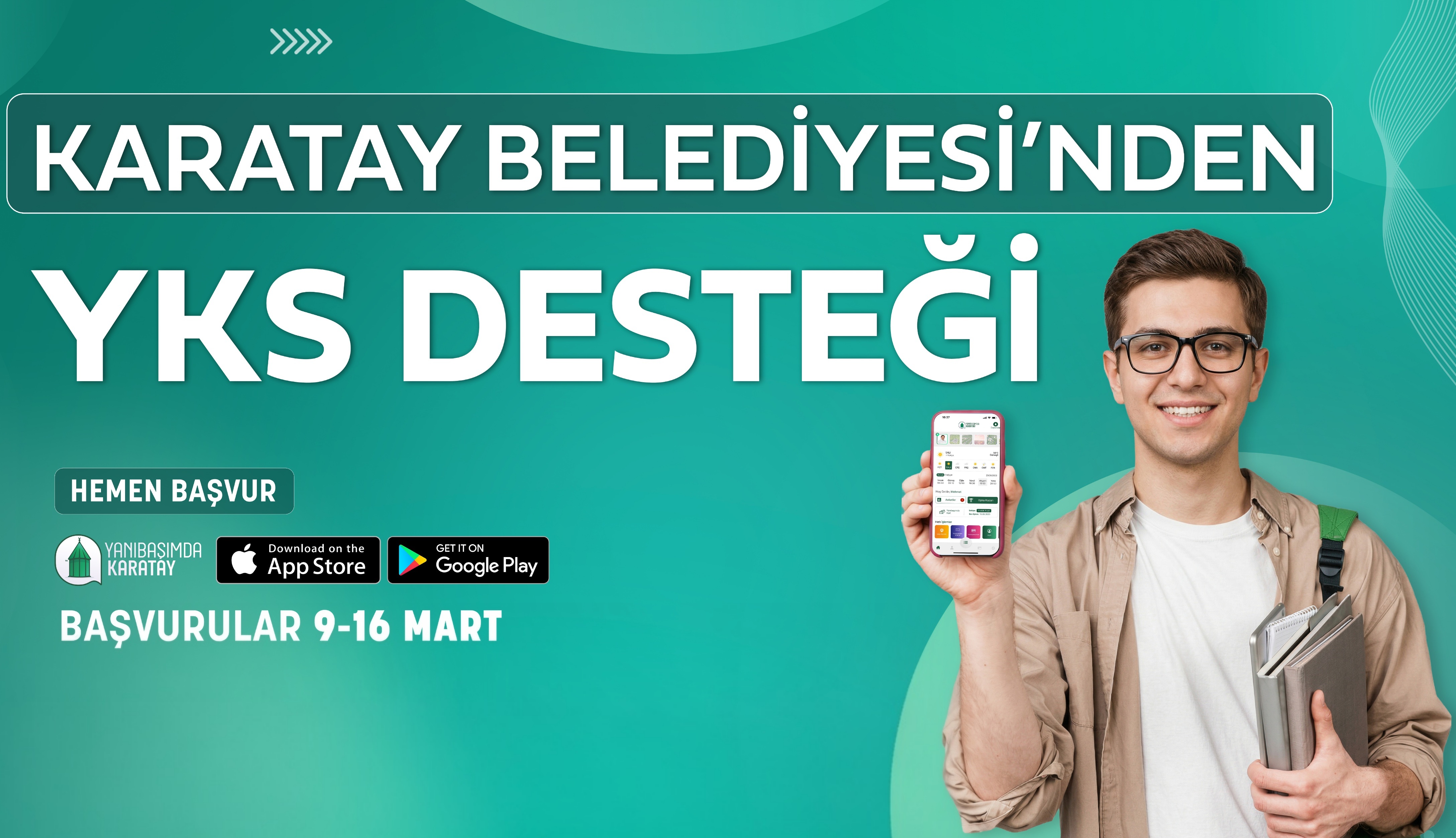 YKS desteğine başvurular başladı