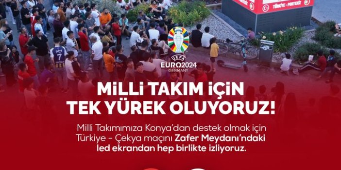 Konya Büyükşehir'den çağrı: Çekya maçı için Zafer'e