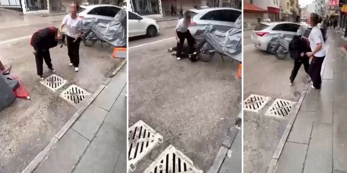 Gençlik nereye gidiyor? Kız öğrenci, tartıştığı akranını yere yatırıp ayağıyla yüzüne bastı