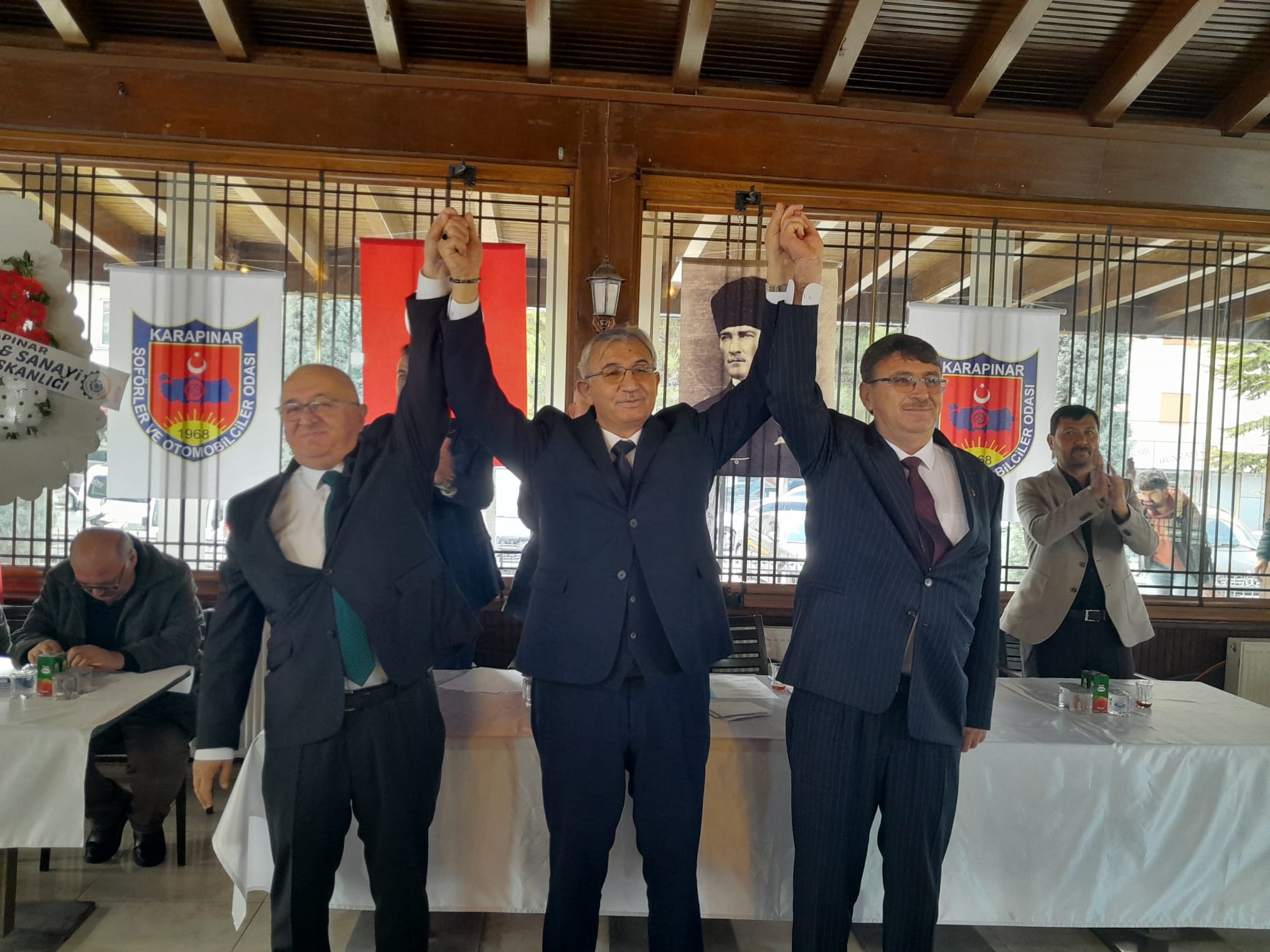 Karapınar Şoförler ve Otomobilciler Odası’nda yeni başkan İsmail Yabanoğlu oldu