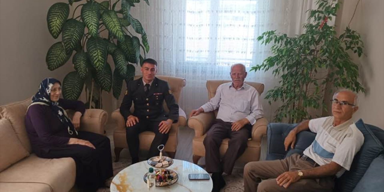 Seydişehir Askerlik Şube Başkanı Astsubay Lale, şehit ailelerini ziyaret etti