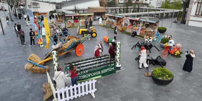 Konya Büyükşehir’in Tarım Haftası’na özel hazırladığı stantlar ilgi görüyor
