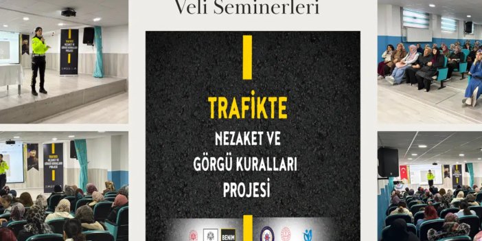 "Trafikte Nezaket ve Görgü Kuralları" projesinde veli seminerleri