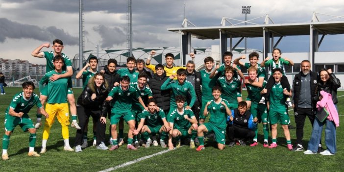 Konyaspor U17 Takımı Gelişim Ligi grup aşamasında şampiyon oldu