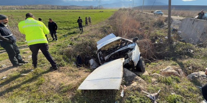 Konya'da devrilen otomobildeki 1 kişi öldü, 1 kişi yaralandı