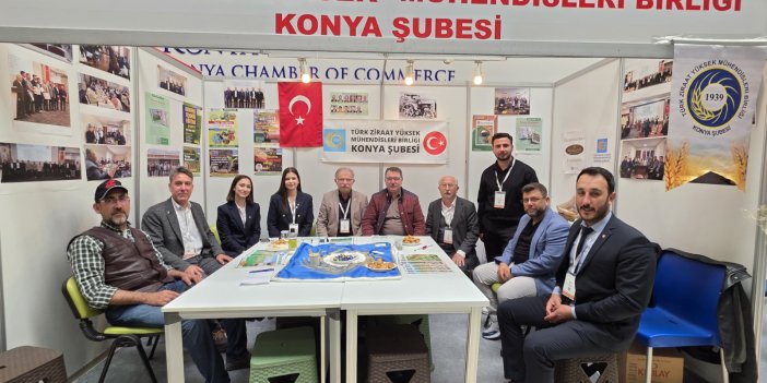 Türk Ziraat Yüksek Mühendisleri Birliği  Konya Şubesi Fuarda yoğun ilgi gördü