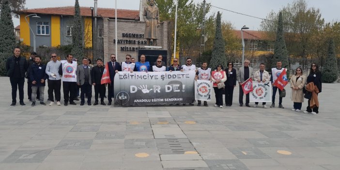 Karapınar’da Eğitim Sendikalarından Okullardaki Şiddete Tepki