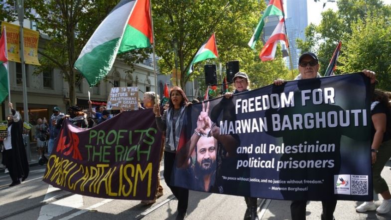 Avustralya'da "Filistinli Esirler Günü" dolayısıyla protesto düzenlendi