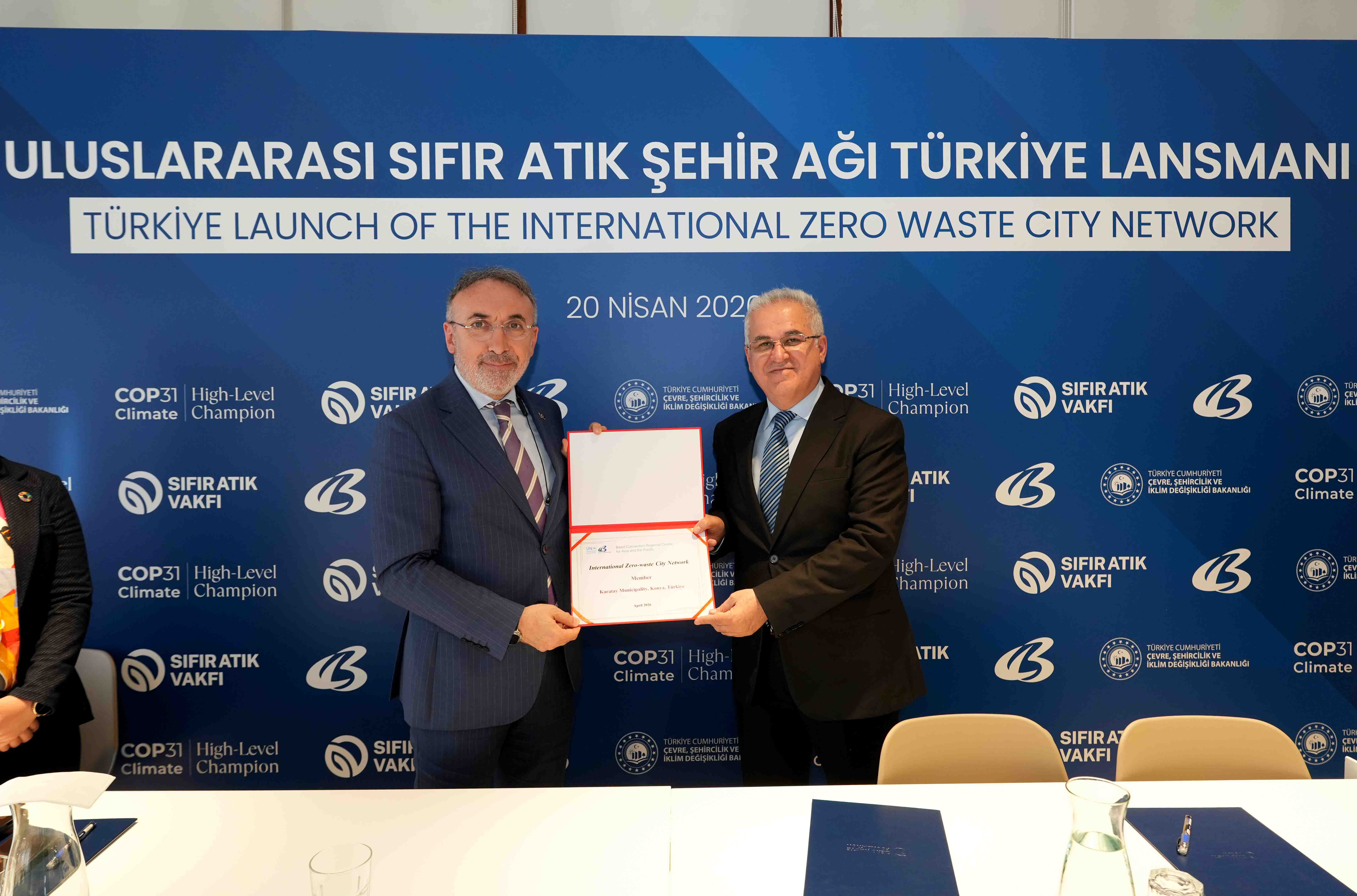Karatay, Uluslararası Sıfır Atık Şehirleri Ağı’na katıldı