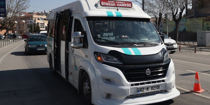 Konya'da dolmuş ücretlerine zam geldi! İşte yeni tarife