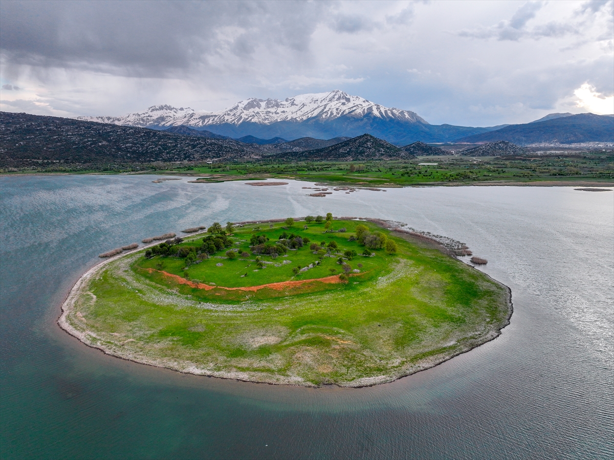 Konya’da çobansız sürünün otu adadan, suyu gölden
