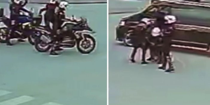 Konya'da Yunus polislerinin trafikte Heimlich manevrası hayat kurtardı