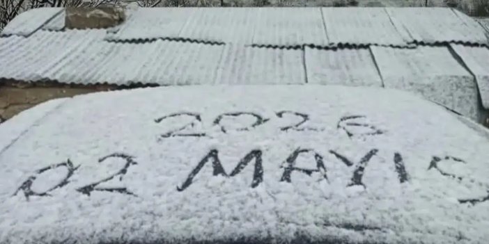 Konya'ya Mayıs'ta kar sürprizi! Akşehir ve Doğanhisar'da beyaz bereket