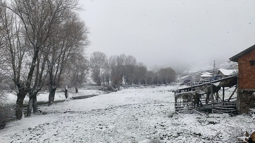 Bazı illerde kar etkili oldu