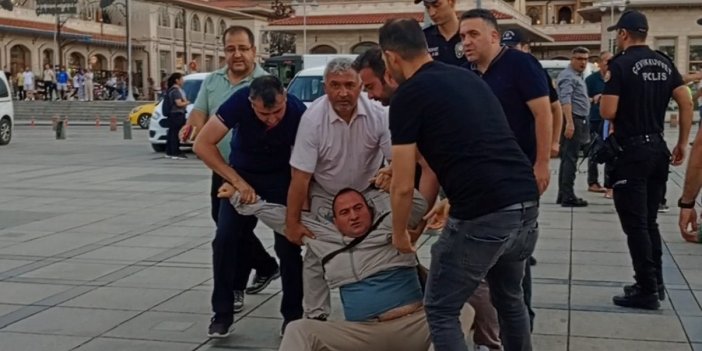 Konya'daki 'sokak hayvanları uyutulsun' tasarısına destek yürüyüşünde ortalık karıştı