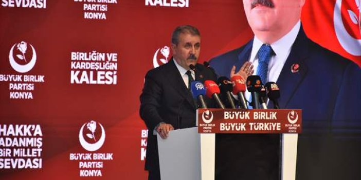 Mustafa Destici’den Konya'da CHP’li belediyelere olay sözler!