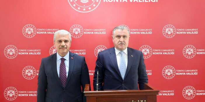 Bakan Bak Konya Valiliği'ni ziyaret etti! Gündem kalabalık