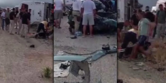 İşçi servisinin karıştığı kazada uzman çavuş hayatını kaybetti