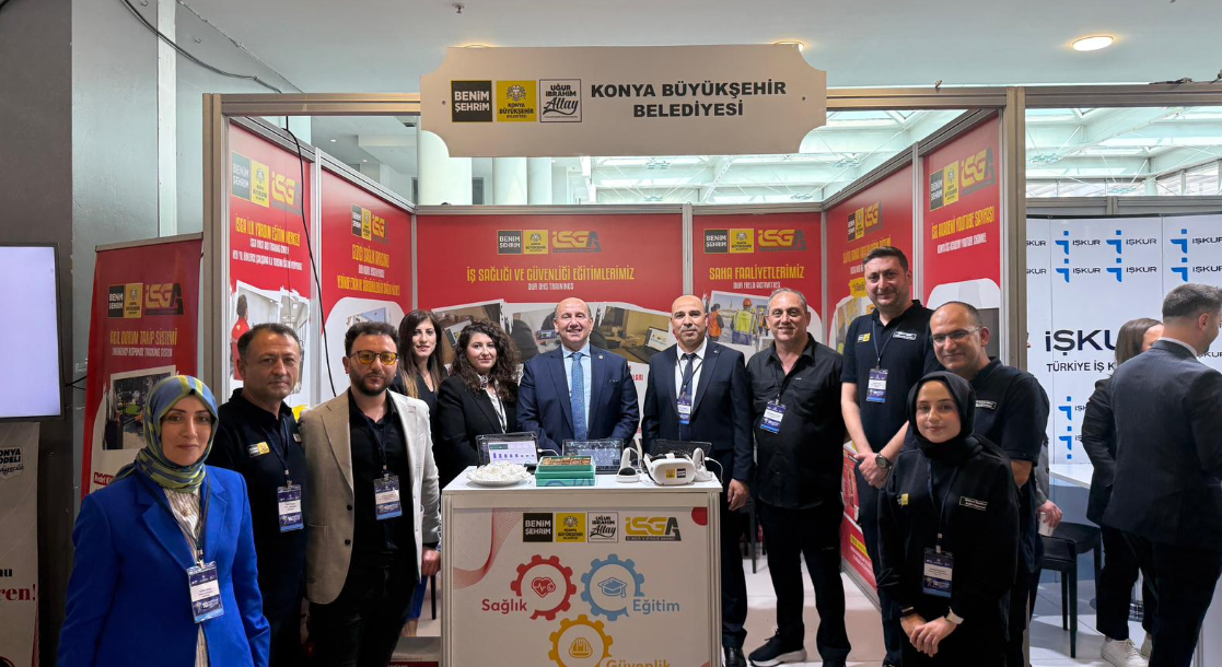 Konya Büyükşehir Belediyesi, İş Sağlığı ve Güvenliği Kongresi’nde iyi uygulama örneklerini sundu.