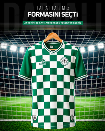 Konyaspor’da yeni sezon forması taraftar oylarıyla seçildi