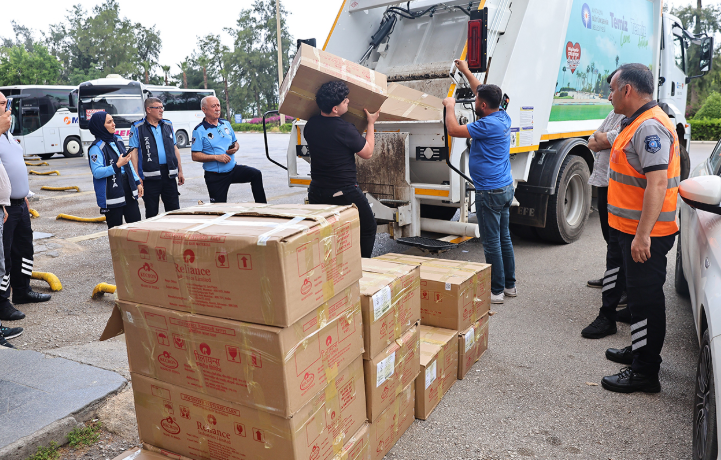 Konya'da otobüsün bagajında taşınan 1 ton yoğurt imha edildi