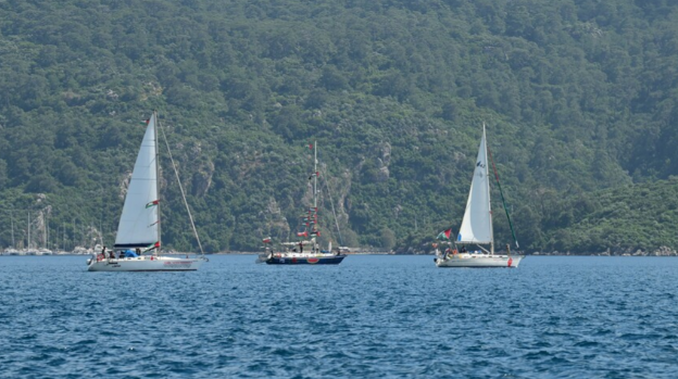 Küresel Sumud Filosu, Antalya açıklarında ilerliyor