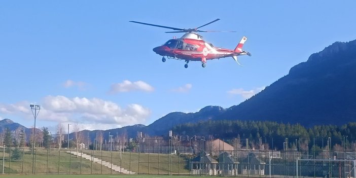 Konya'da hava ambulansı böbrek hastası için havalandı