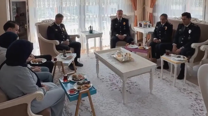 Konya Emniyet Müdürü Necmettin Koç’tan şehit ailelerine bayram ziyareti